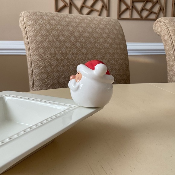 HO HO HO Santa Head Platter Decoration 🎅 - Picture 2 of 6
